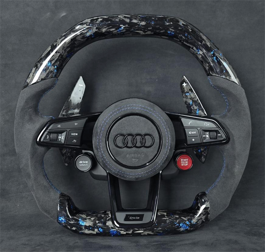 Forged Carbon Steering Wheel Alcantara R8/TT/TTS/TTRS Steeringwheels.cy