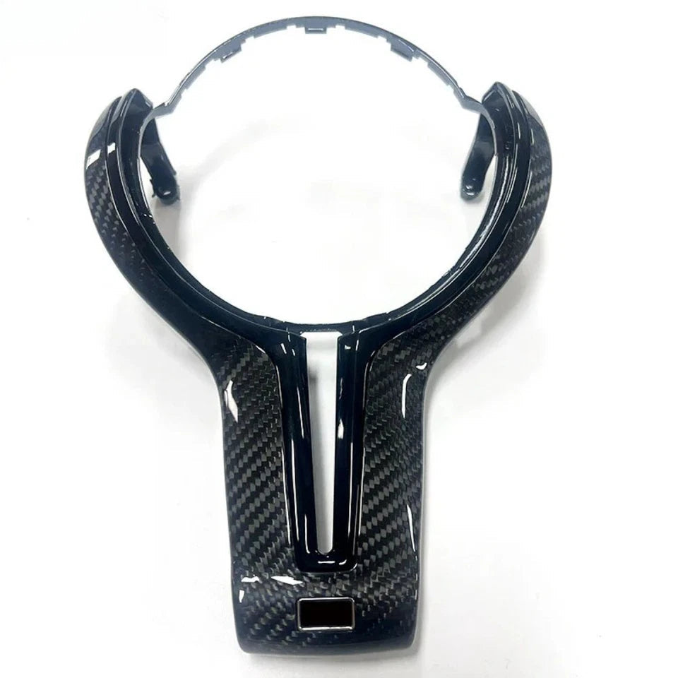 Carbon Fiber Car Steering Wheel Trim Cover For BMW F series F87 F80 F82 F10 F06 SteeringWheelsCy