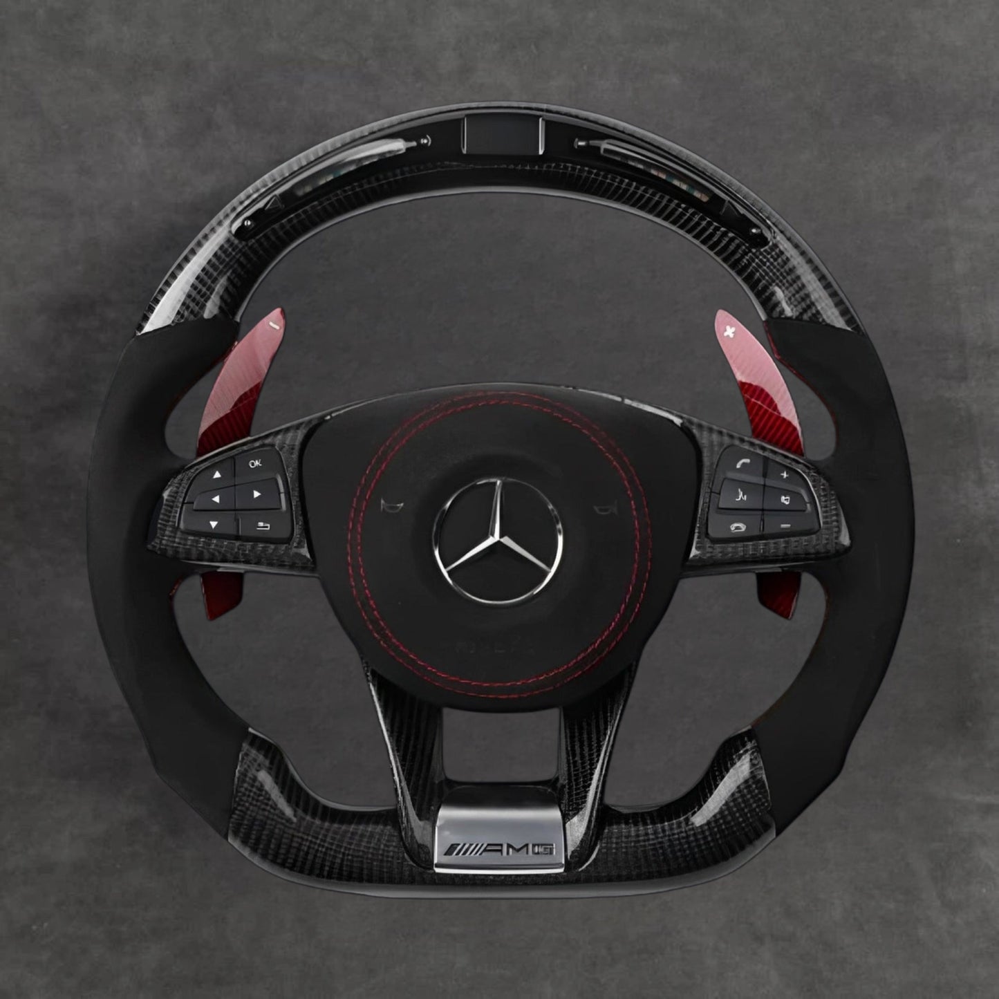 LED Carbon Fiber Steering Wheel Alcantara Pre-2019 Models Steeringwheels.cy