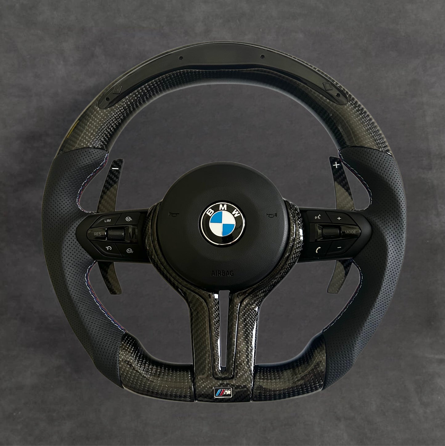 LED Carbon Fiber Steering Wheel Leather E& F-Series Steeringwheels.cy