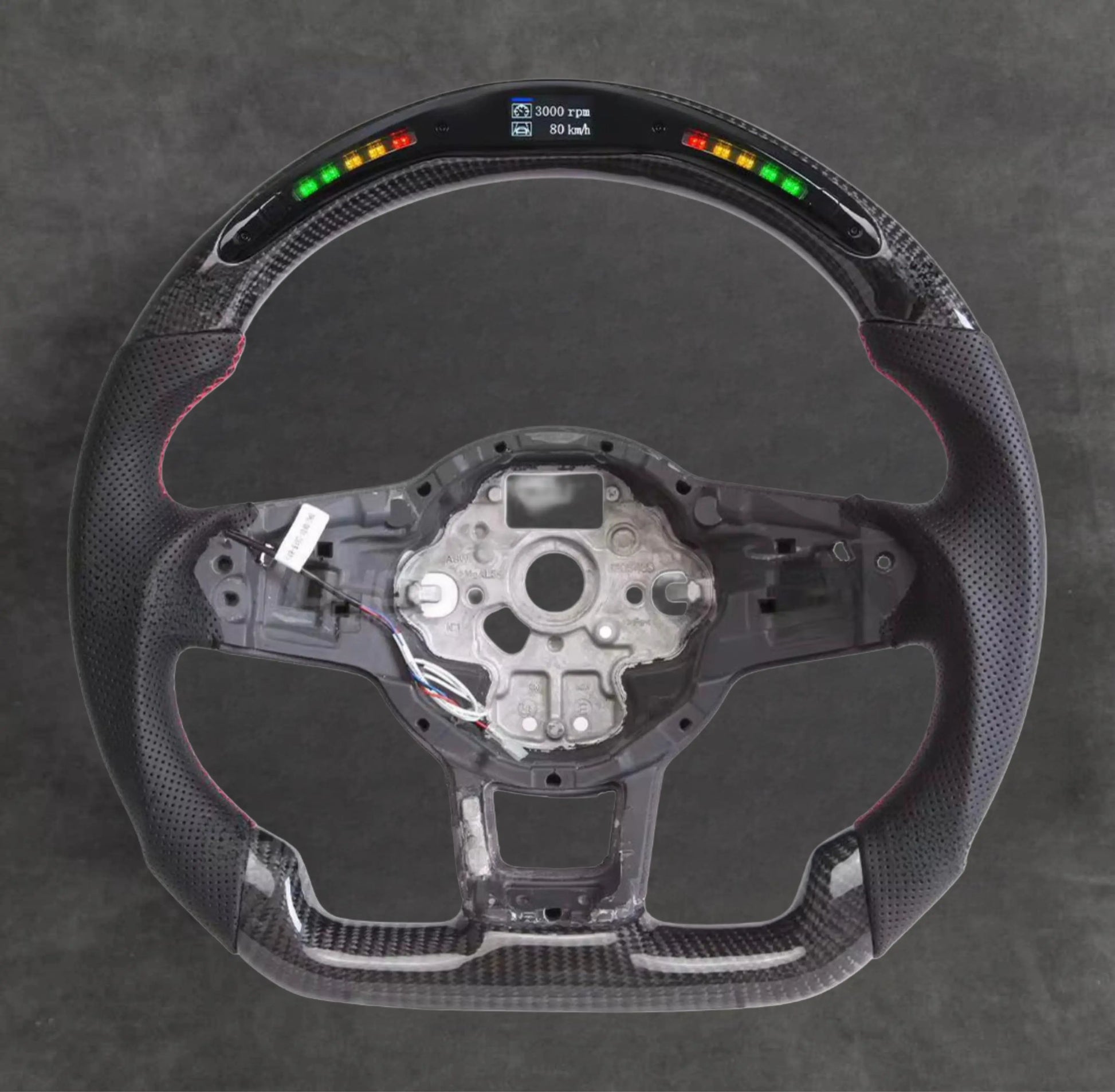 LED CARBON FIBER STEERING WHEEL VOLKSWAGEN SteeringWheelsCy