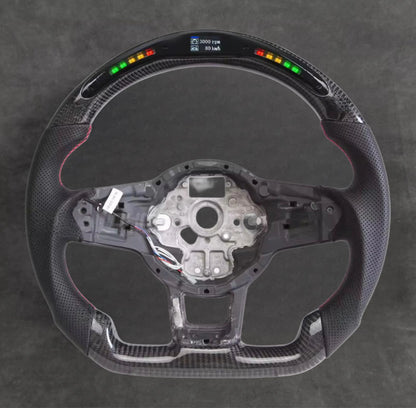 LED CARBON FIBER STEERING WHEEL VOLKSWAGEN SteeringWheelsCy