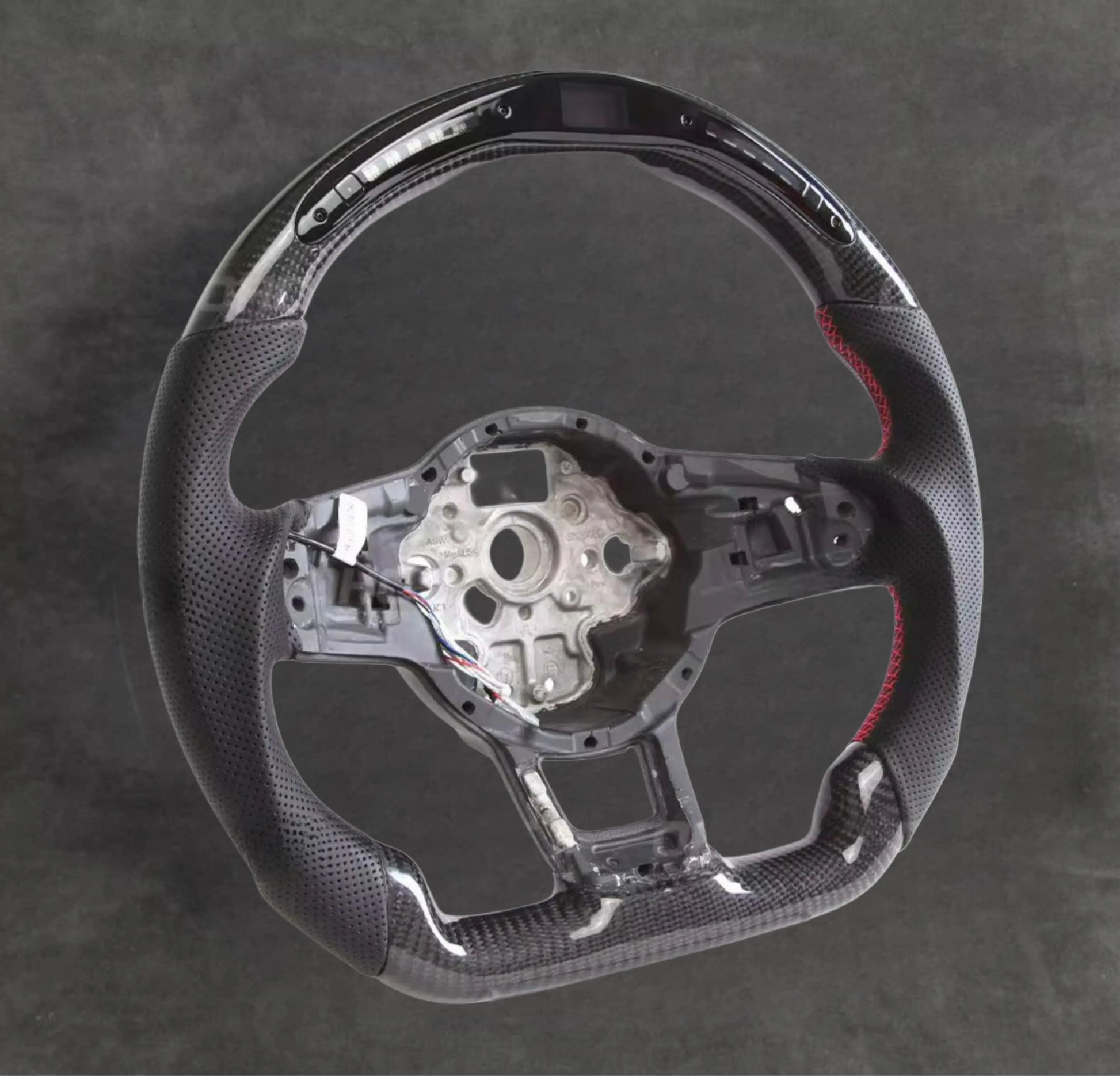 LED CARBON FIBER STEERING WHEEL VOLKSWAGEN SteeringWheelsCy