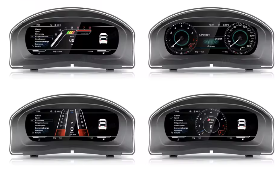 LED Digital Cluster for VOLKSWAGEN GOLF MK5  Scirocco Jetta Tiguan SteeringWheelsCy