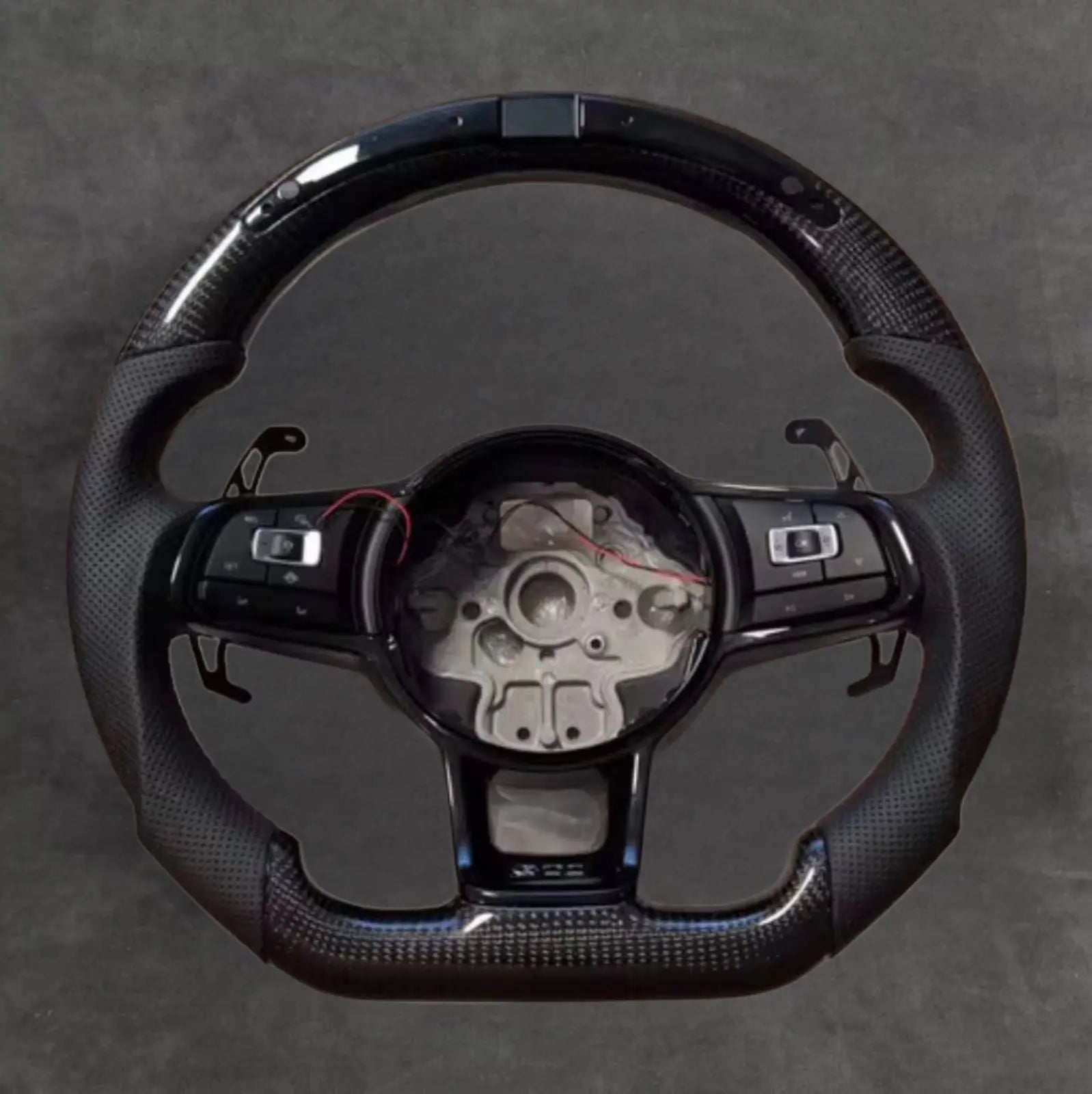 LED CARBON FIBER STEERING WHEEL VOLKSWAGEN SteeringWheelsCy