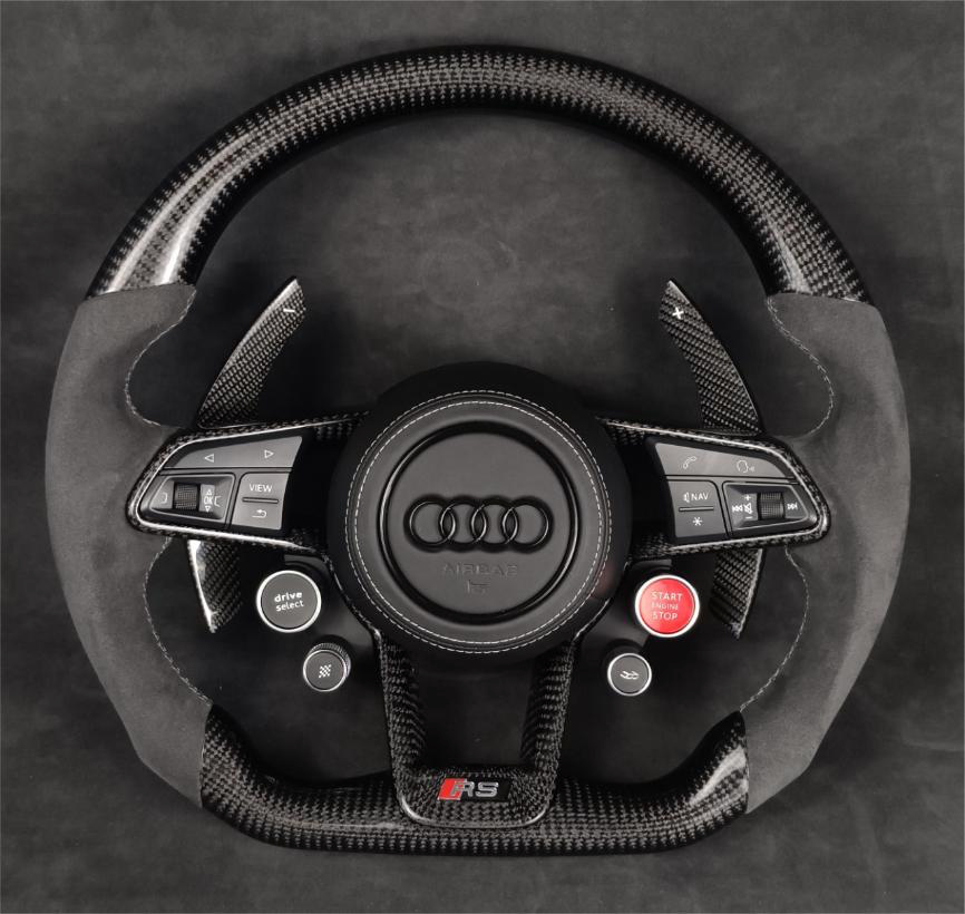 Carbon Fiber Steering Wheel Leather R8/TT/TTS/TTRS Steeringwheels.cy
