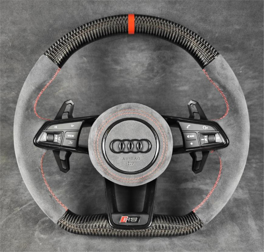 Carbon Fiber Steering Wheel Leather R8/TT/TTS/TTRS Steeringwheels.cy