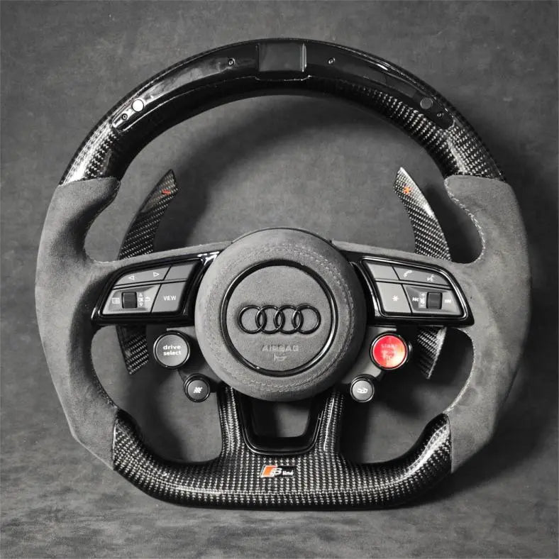 LED Carbon Fiber Steering Wheel Alcantara A3/S3/RS3 Steeringwheels.cy