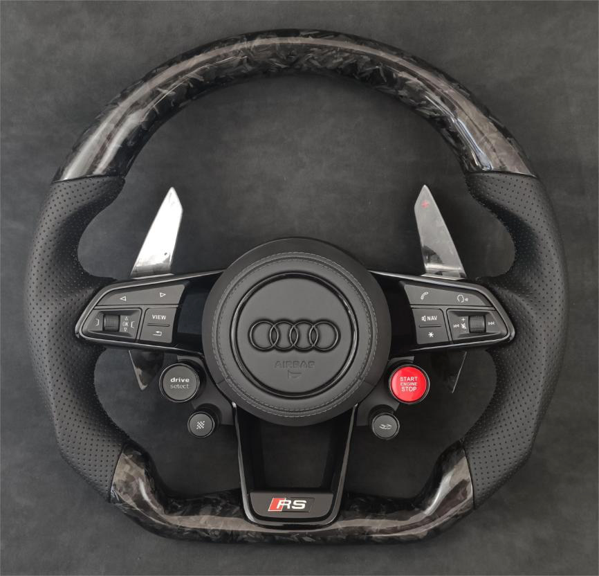 Forged Carbon Steering Wheel Leather R8/TT/TTS/TTRS Steeringwheels.cy