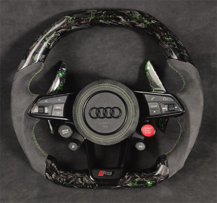 Forged Carbon Steering Wheel Leather R8/TT/TTS/TTRS Steeringwheels.cy