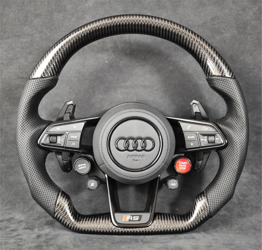 Carbon Fiber Steering Wheel Leather R8/TT/TTS/TTRS Steeringwheels.cy