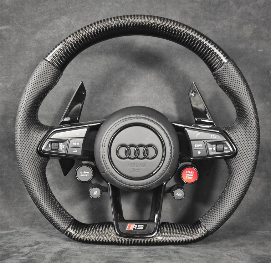 Carbon Fiber Steering Wheel Leather R8/TT/TTS/TTRS Steeringwheels.cy