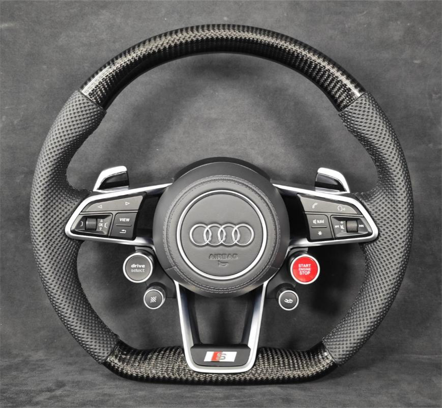 Carbon Fiber Steering Wheel Leather R8/TT/TTS/TTRS Steeringwheels.cy