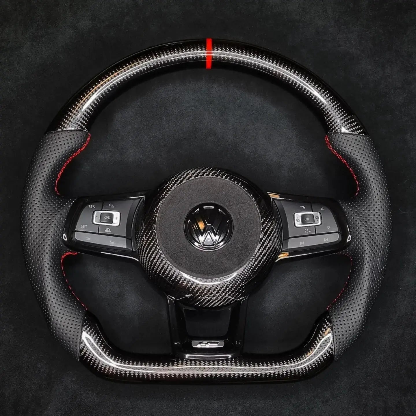 Carbon Fiber Steering Wheel Leather VOLKSWAGEN Steeringwheels.cy