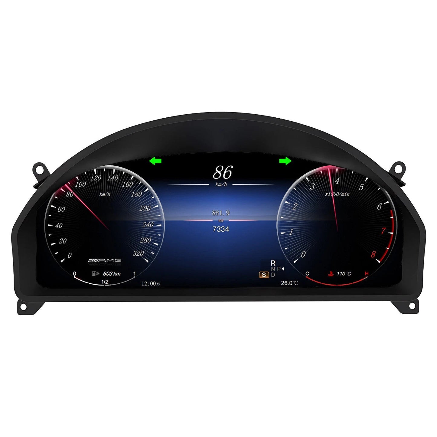 MERCEDES Digital Cluster for E-Class Coupe & Cabriolet (2010-2012) W207 S207 A207 SteeringWheelsCy