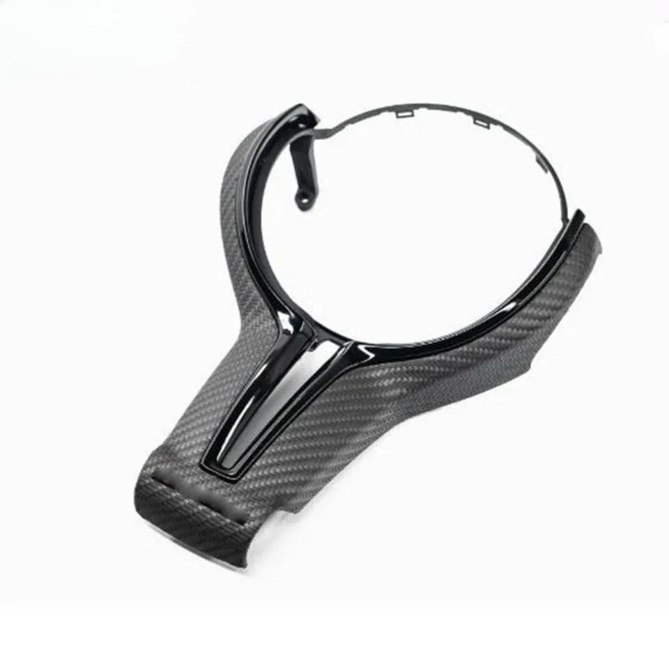 Carbon Fiber Car Steering Wheel Trim Cover For BMW F series F87 F80 F82 F10 F06 SteeringWheelsCy