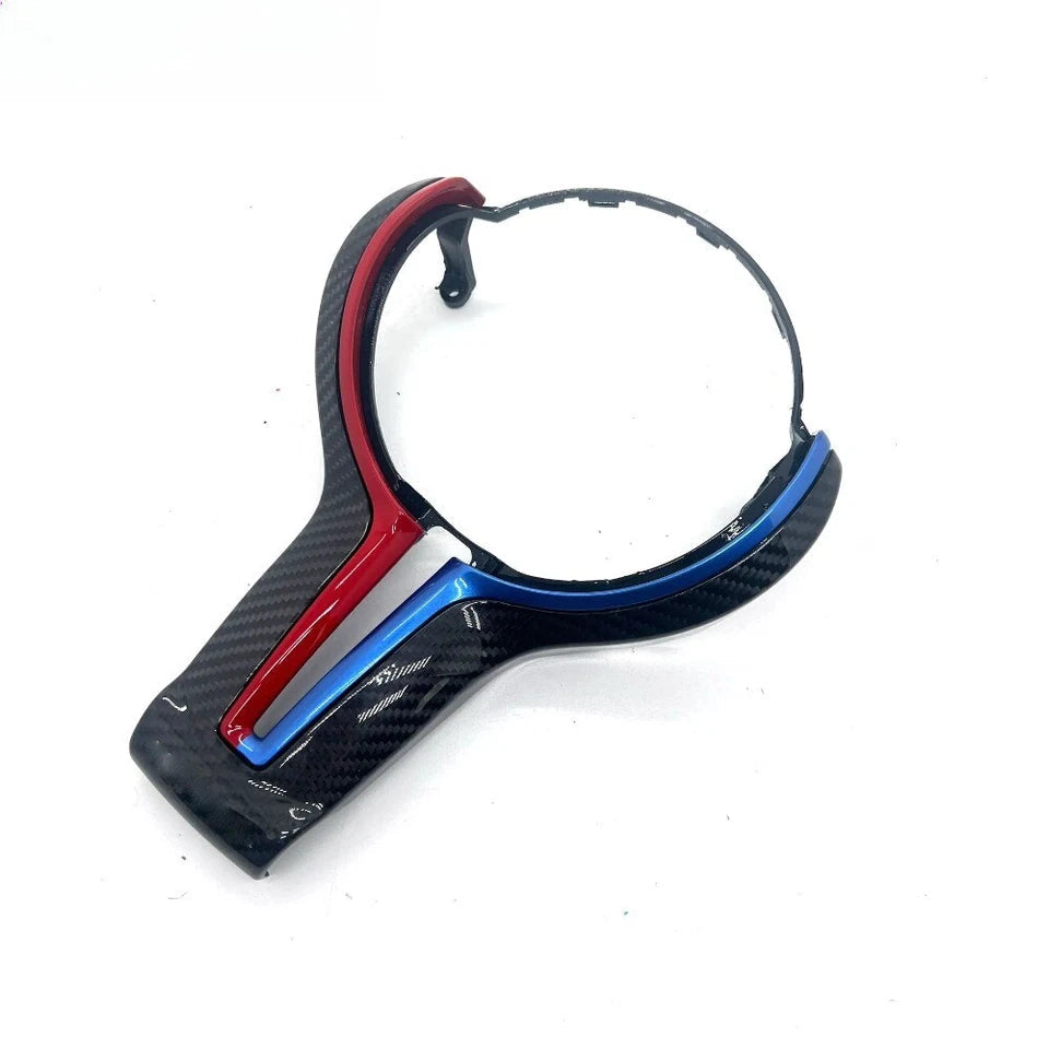 Carbon Fiber Car Steering Wheel Trim Cover For BMW F series F87 F80 F82 F10 F06 SteeringWheelsCy