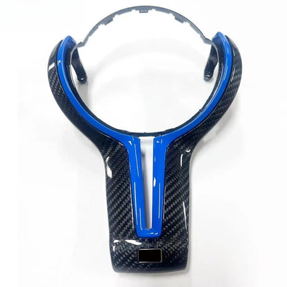 Carbon Fiber Car Steering Wheel Trim Cover For BMW F series F87 F80 F82 F10 F06 SteeringWheelsCy