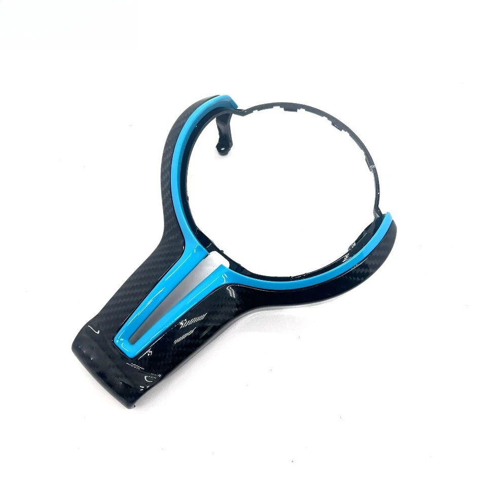 Carbon Fiber Car Steering Wheel Trim Cover For BMW F series F87 F80 F82 F10 F06 SteeringWheelsCy