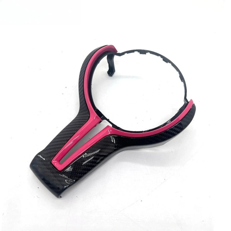 Carbon Fiber Car Steering Wheel Trim Cover For BMW F series F87 F80 F82 F10 F06 SteeringWheelsCy